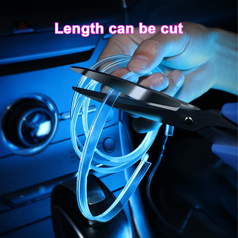 Purple Car Ambient Light Strip: Cold Light Design - Flexible Installation Position Ambient Light Strip for Most Sedan, SUV, Truck Night Driving Long-Distance Travel - Image 5