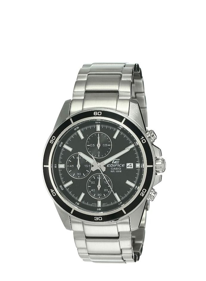 كاسيو ساعة كاسيو ايديفيس للرجال بقرص اسود ستانلس ستيل كرونوغراف - EFR-526D-1AVUDF - Image 1