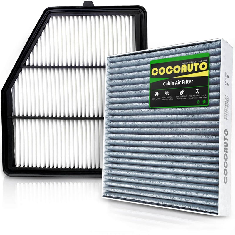 COCOAUTO Engine Cabin Air Filter Kit for Nissan Altima 25L 2019 2020 2021 2022 2023 2024 2025selected models Replace 272775NA1A 165466CA0A