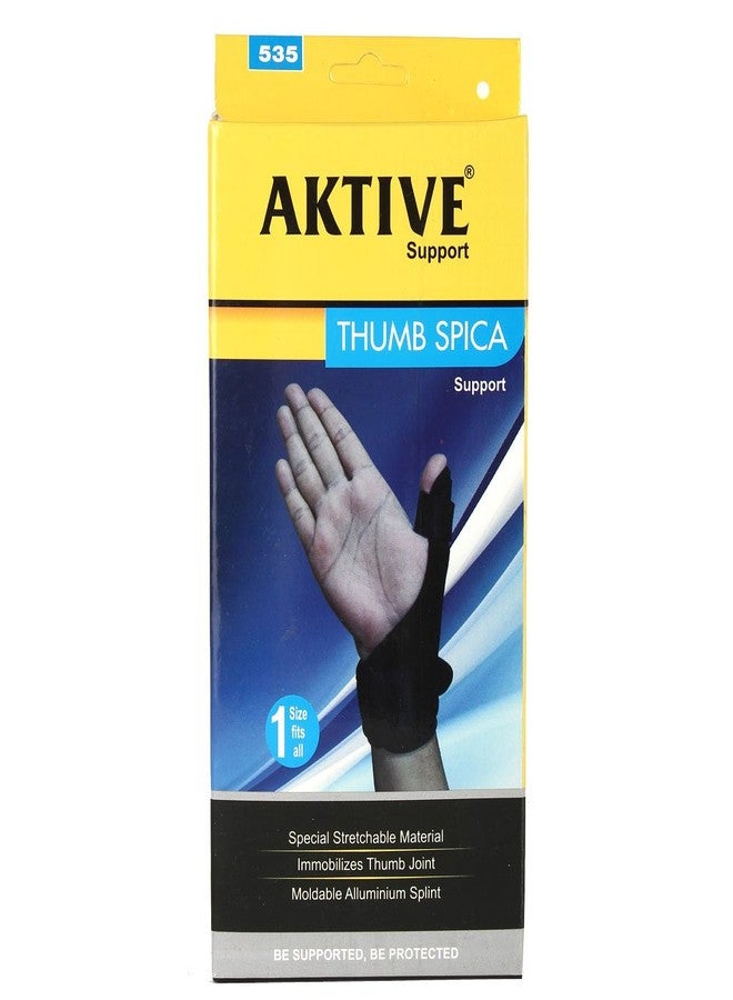 Aktive Support 535 Thumb Spica Support - Free Size (Black) - Image 3