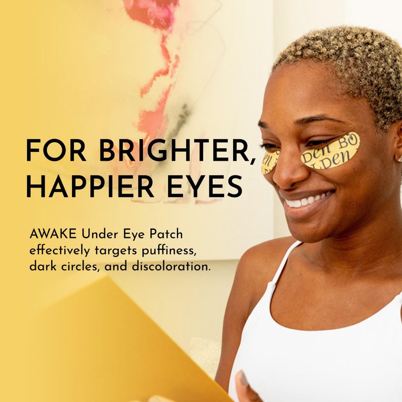 BOLDEN Awake Under Eye Patch | Eye Mask For Dark Circles, Puffiness & Discoloration | Brightening Eye Pads With Niacinamide, Alpha Arbutin, Tranexamic Acid & Vitamin C | 10 Pairs - Image 2