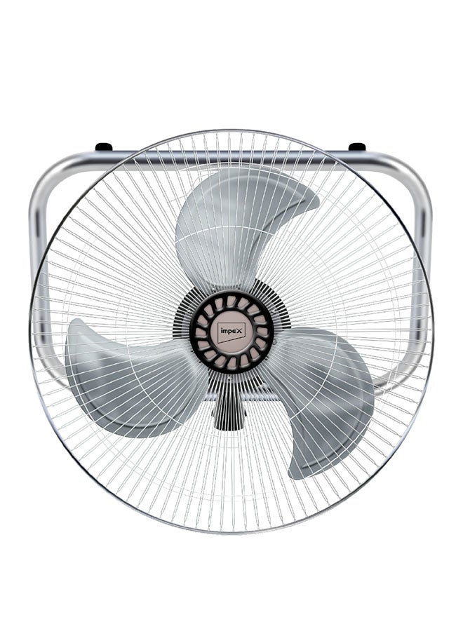 Impex 18 Inch 3-in-1 Stand Fan, Convertible-Wall/Table/Stand Fan, High-Speed 1350RPM, Powerful 70W Motor, Steel Blades, 3-Speed Control, Sturdy Body, Ideal For Home, Office, Restaurant, Garage, 70 W PF 01 Grey/Black - Image 3