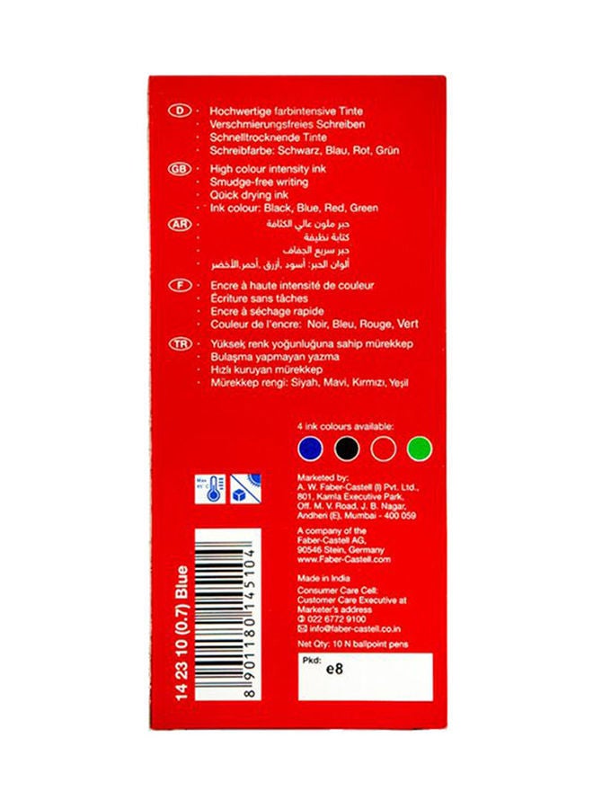 NIBEMINENT 10-Piece Ballpoint Pen Set Blue - Image 3