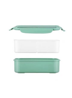Generic Children's And Adults' Lunch Box With Spoon And Fork, 1.4L Leak Proof, 3 Compartments, Microwave, Dishwasher And Refrigerator, Green  - Image 4
