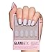 Glamnetic Press On Nails - Lilac Gray | Opaque Pale Light Lilac Gray Short Squoval Fake Nails, Salon Quality | 15 Sizes - 30 Nail Kit with Glue - Image 2