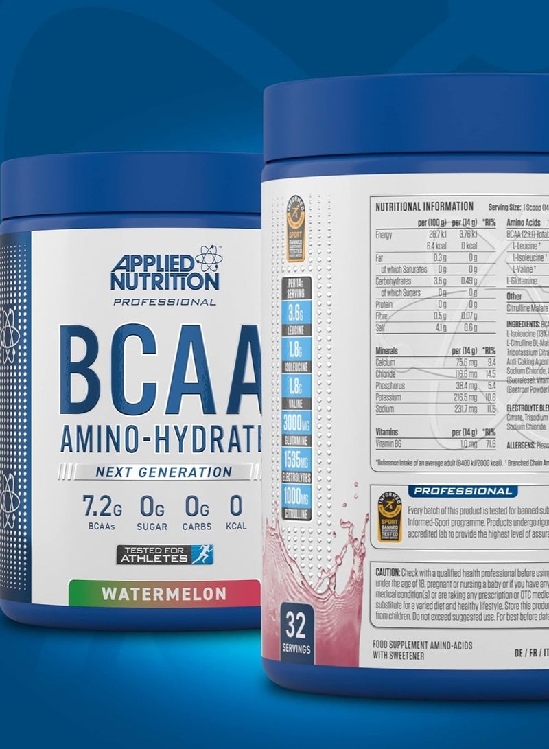 Applied Nutrition Bcaa Amino-Hydrate 450G Watermelon Flavor 32 Serving - Image 2
