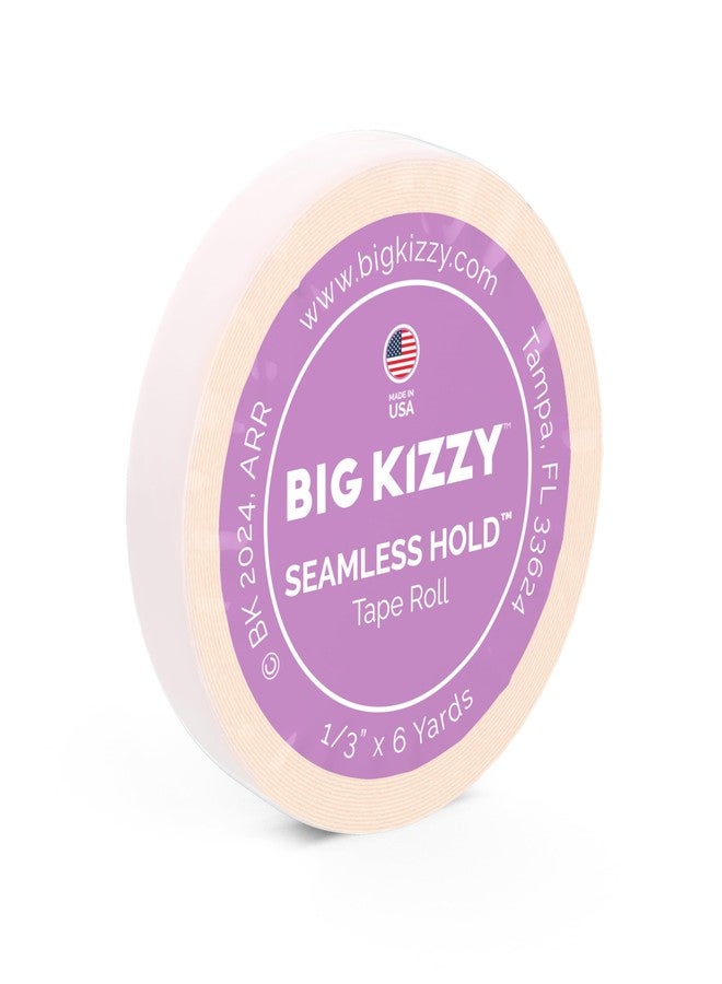 Big Kizzy Double Sided Tape in Hair Extension Tape Roll - Seamless Hold Tape Roll- .313" x 6 Yards - Strongest, Most Durable Replacement Tape, Made in USA, Medical Grade Adhesive - Image 1