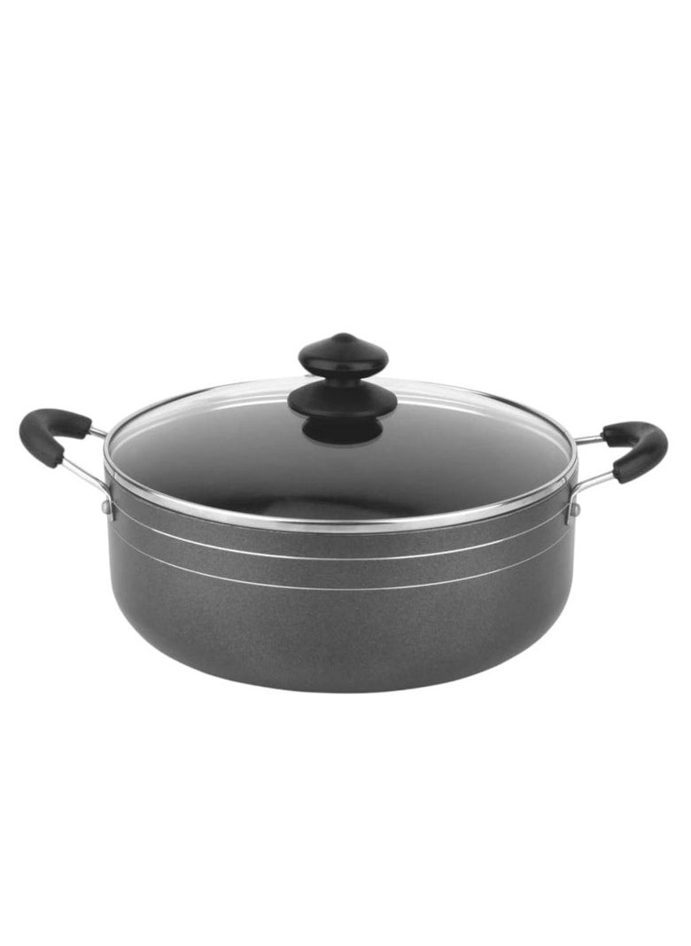 Orange ORANGE Non-Stick Casserole with Glass Lid 22cm  - Image 1
