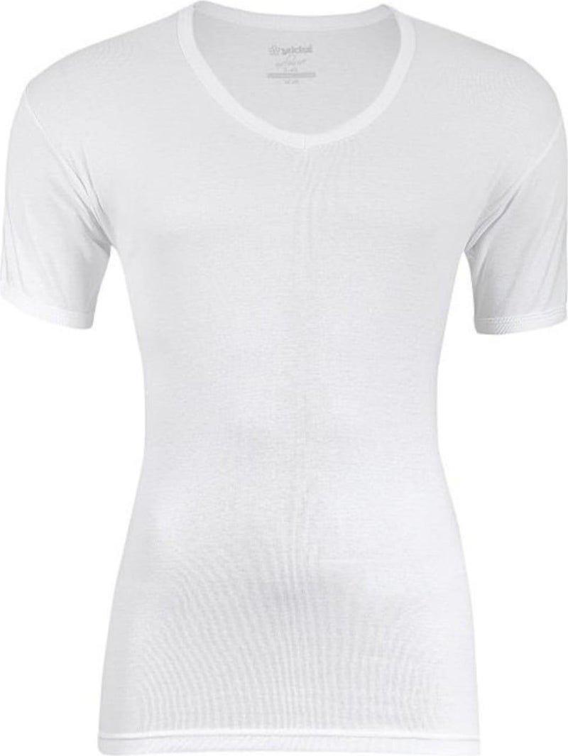 Yıldız Star 60 Men's Rib V Neck Short Sleeve Undershirt 12 Pieces  - Image 2