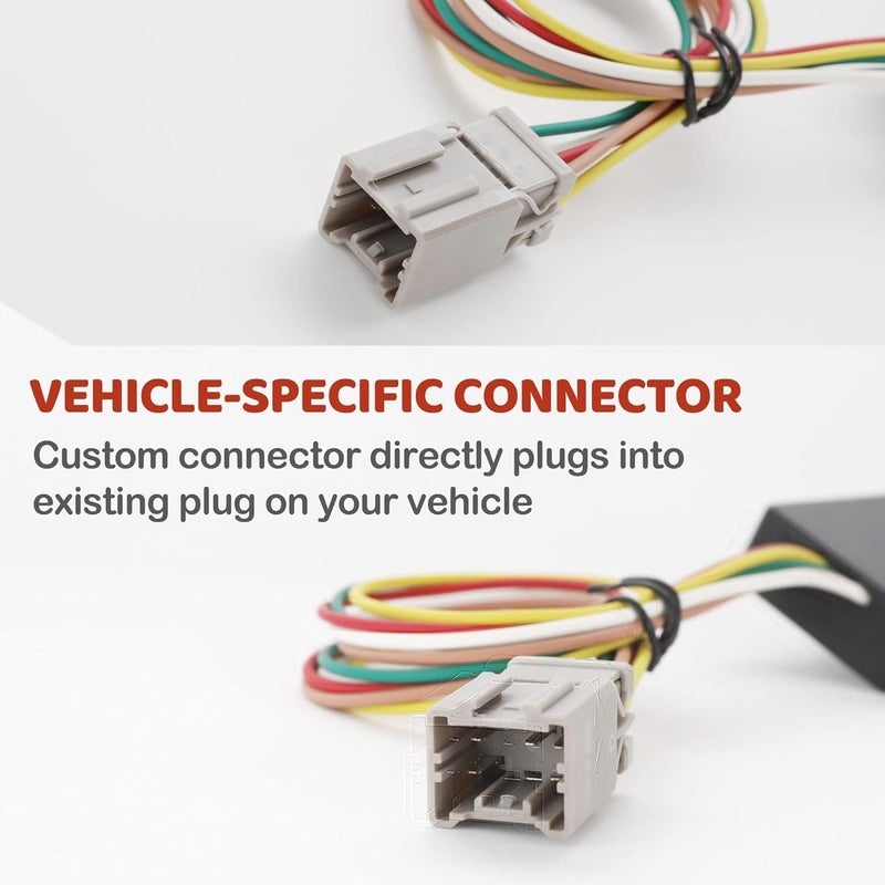 Oyviny Vehicle-Side Custom 4 Way Flat Trailer Wiring Harness for Acura and Honda Models - Image 3