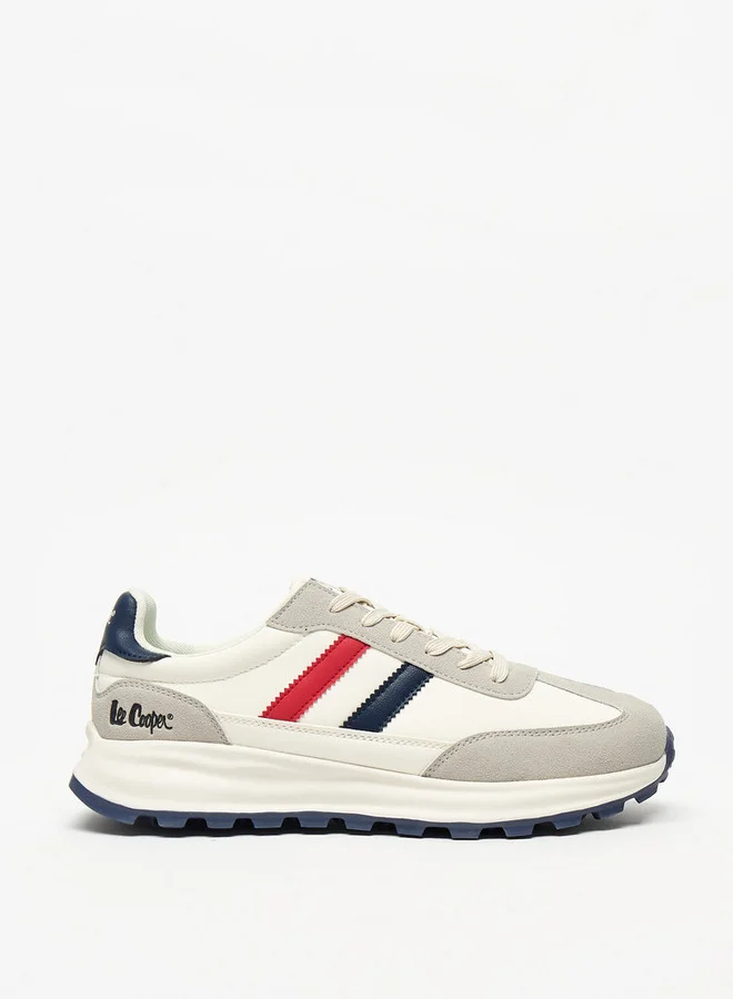 Lee Cooper Men's Paneled Lace-Up Low Ankle Sneakers