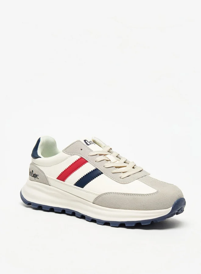 Lee Cooper Men's Paneled Lace-Up Low Ankle Sneakers