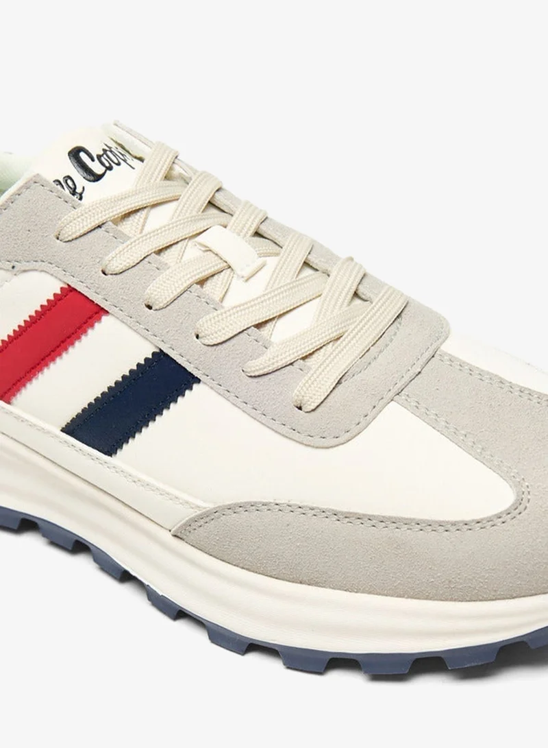 Lee Cooper Men's Paneled Lace-Up Low Ankle Sneakers