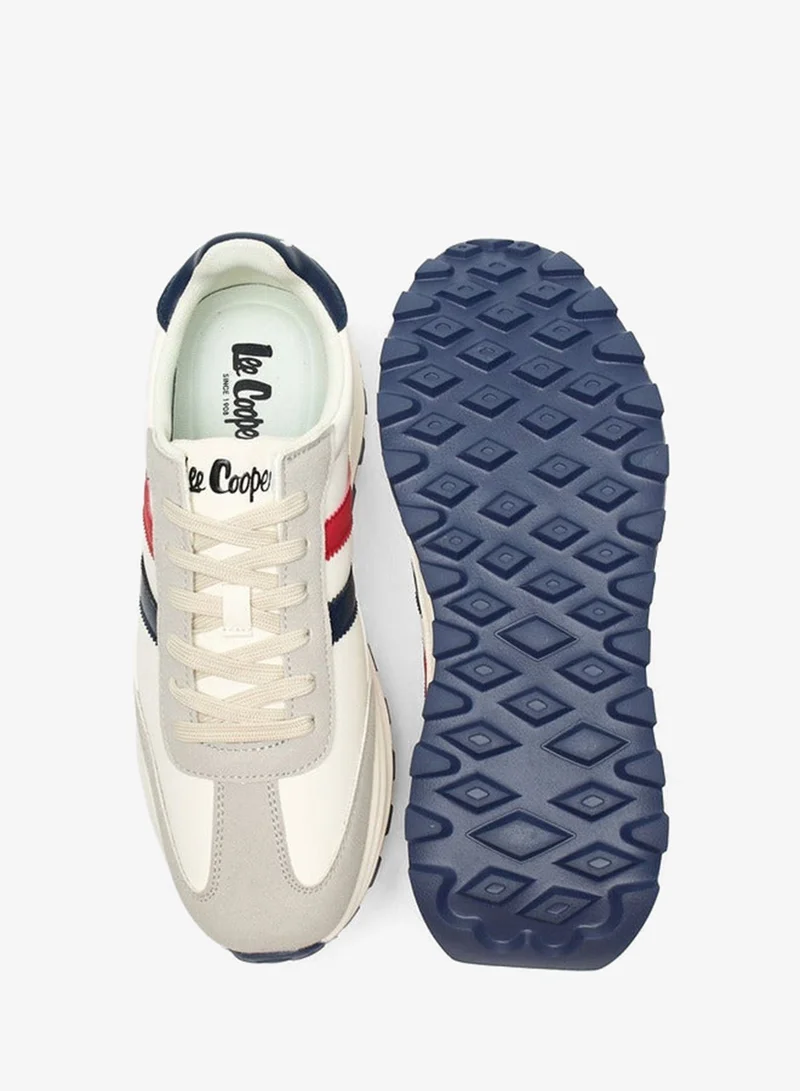 Lee Cooper Men's Paneled Lace-Up Low Ankle Sneakers