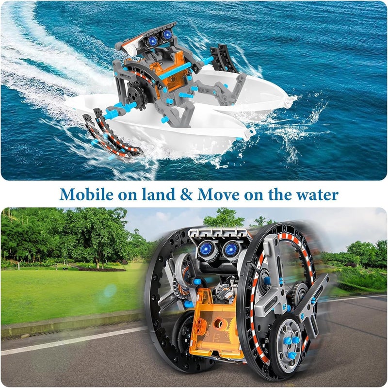 29-in-1 Electric Robot Kit, DIY Solar Power Building Kit, Educational STEM Science Toy, Robotic Set Toys Gift for Boys Girls 8-12 Years Old (29in1) - Image 4
