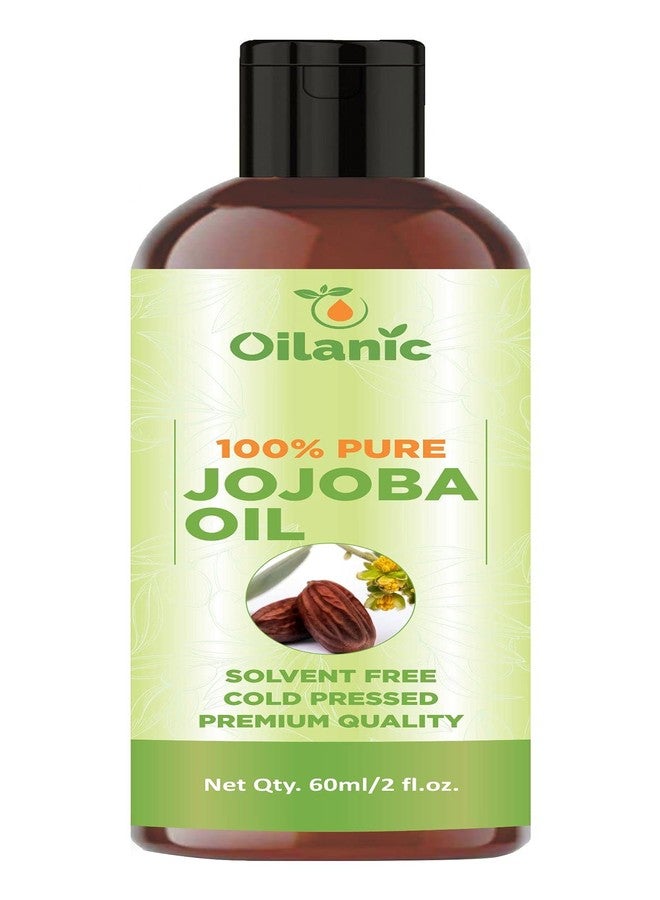 Oilanic Pure and Natural Jojoba Oil for Skin Care (Pack of 1, 60ml)|Jojoba Oil for Hair Growth Maintain jojoba Oil Cold Pressed oil for Face Jojoba oil for Men and Women| - Image 2