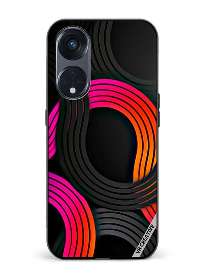 VR CREATIVE Protective Case Cover For Oppo Reno8 T 5G Flower Design Multicolour - Image 1