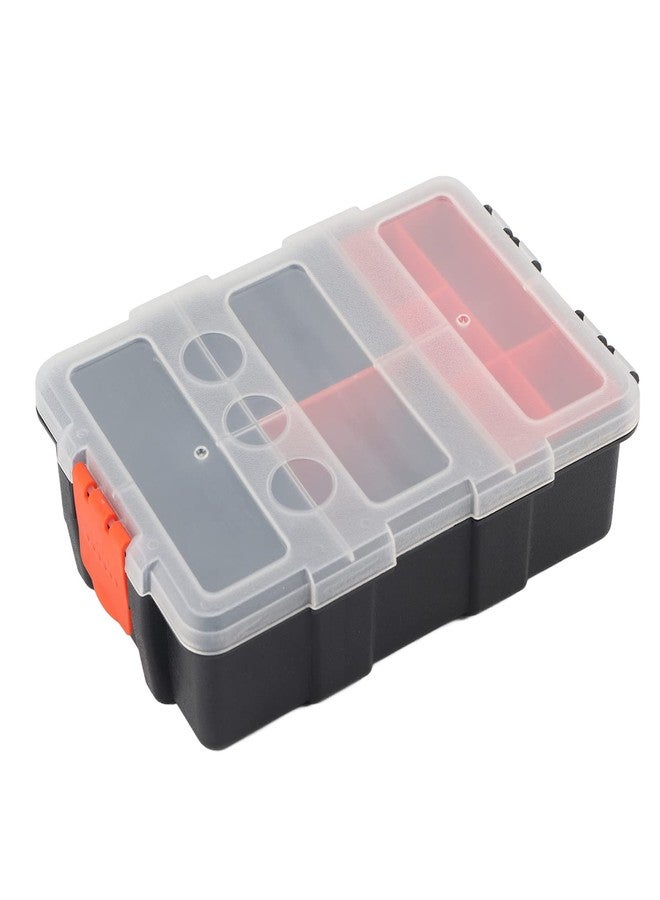 Milltrip Heavy Duty Tools Box Small Parts Storage Box 9 Compartment Two Layer Hardware Case Organizers for Screws, Nuts, Nails, - Image 1