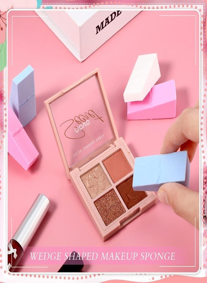 MITVIK 24-in-1 Triangle Makeup Sponge Set - Soft Cosmetic Wedges for Powder, Liquid, and Eye Shadow Application - Precision Tools for Flawless Makeup Coverage & Blending - Image 4