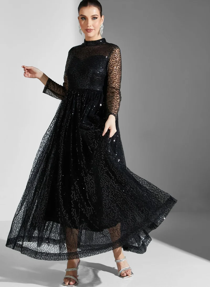 Khizana Shimmer A-Line Dress