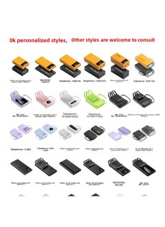 Generic Commercial Charging Treasure Suit Charging Treasure 6/8 Seat Type Self-belt Combined Mobile Power Charging Treasure-Color:Red-Capacity:4000 Mah-50000mah  - Image 4
