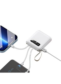 Generic Commercial Charging Treasure Suit Charging Treasure 6/8 Seat Type Self-belt Combined Mobile Power Charging Treasure-Color:Red-Capacity:4000 Mah-50000mah  - Image 5