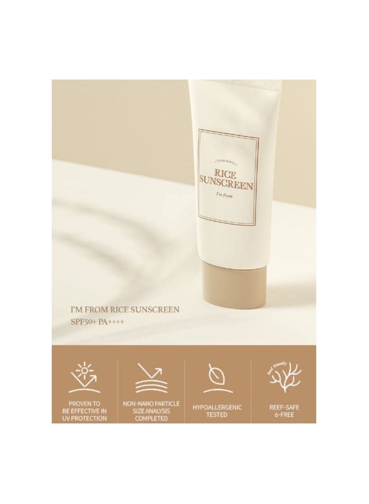 I'M FROM أنا من رايس واقي شمس 50 مل SPF50 - Image 1