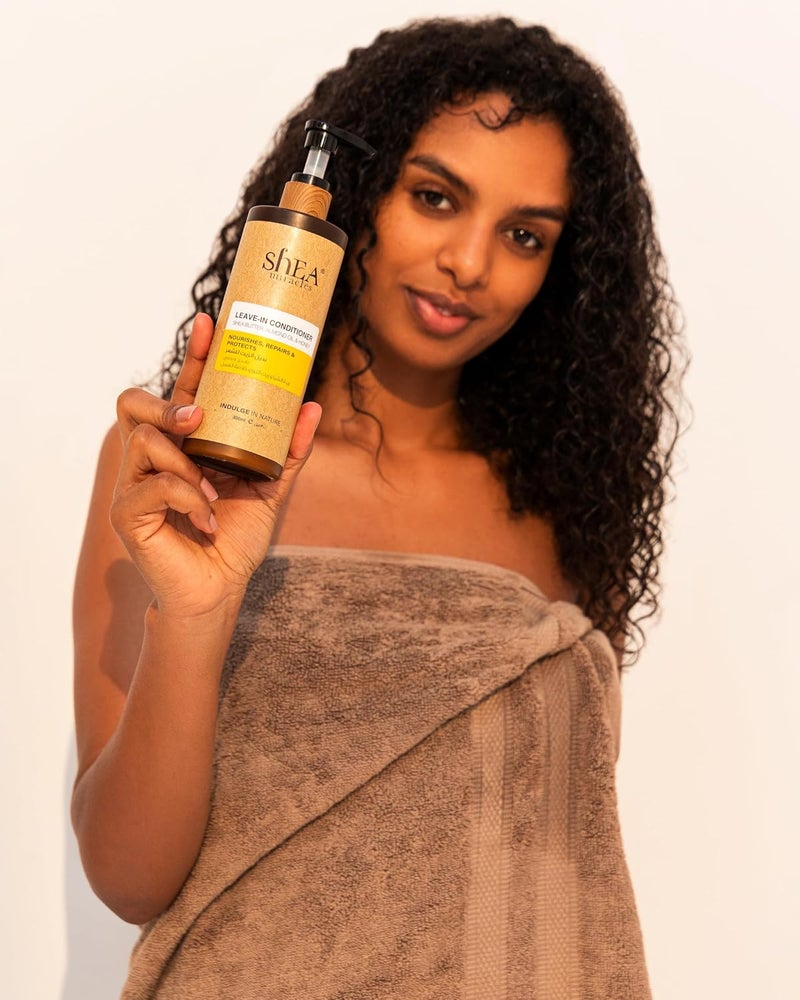 Shea Miracles Shea Leave In Conditioner  Infused with Nourishing Oils  Nourishes Repairs & Protect Hair  Leave in Conditioner  300 ml - Image 2