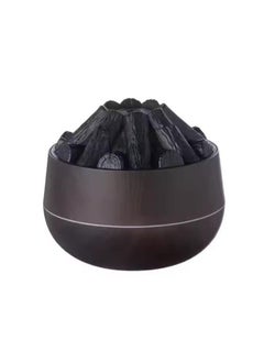OTTAL 300ML Artificial Charcoal Fire Air Humidifier Aroma Diffuser Mist Sprayer Mini Diffuser with Night Light for Home 