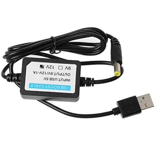 CentIoT - USB 5V to DC 12V 1A 12W Pin 5.5 X 2.1 Mm Male Step Up Converter For Router Led Strip Light (125 Cm, Black) - Image 5