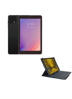 AirTab 8 -Inch Smart Tablet A08 Android 13 Tablet With 1TB Storage and 16GB RAM Quad Core Wi-Fi LTE Dual Sim with Keyboard - BLACK  - Image 1