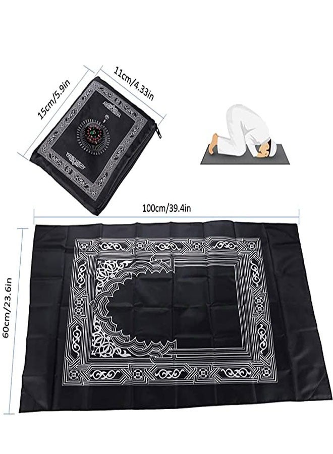 وهاواي 5 pcs Travel Prayer Mat Praying Rug, Portable Polyester Prayer Rug with Compass, Waterproof Prayer Mat 60x100cm - Image 2