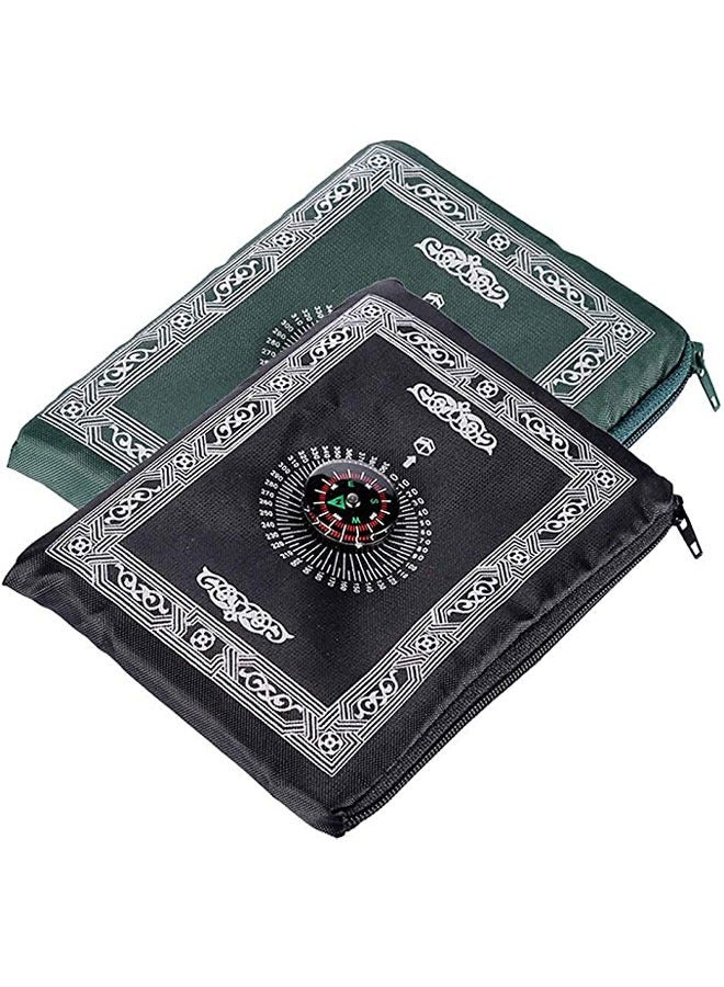 وهاواي 5 pcs Travel Prayer Mat Praying Rug, Portable Polyester Prayer Rug with Compass, Waterproof Prayer Mat 60x100cm - Image 3