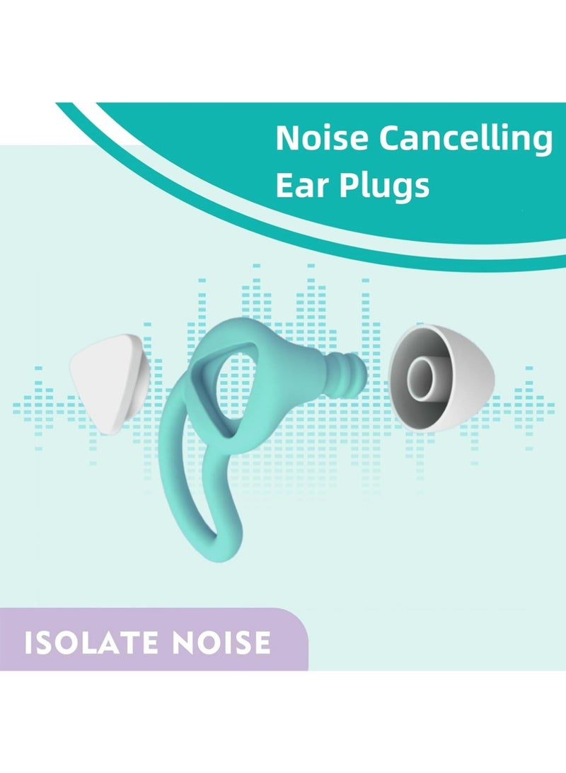 LLASIDO Swimming earplugs, noise cancelling earplugs, ultra comfortable reusable, noise cancelling earplugs for sleeping, deep focus swimming, travel noise sensitive flexible hearing protection, noise cancelling soft earplugs for sleeping, reusable waterproof silicone earplugs, hearing protection earplugs, soundproofing snoring, swimming, motorcycle - Image 3