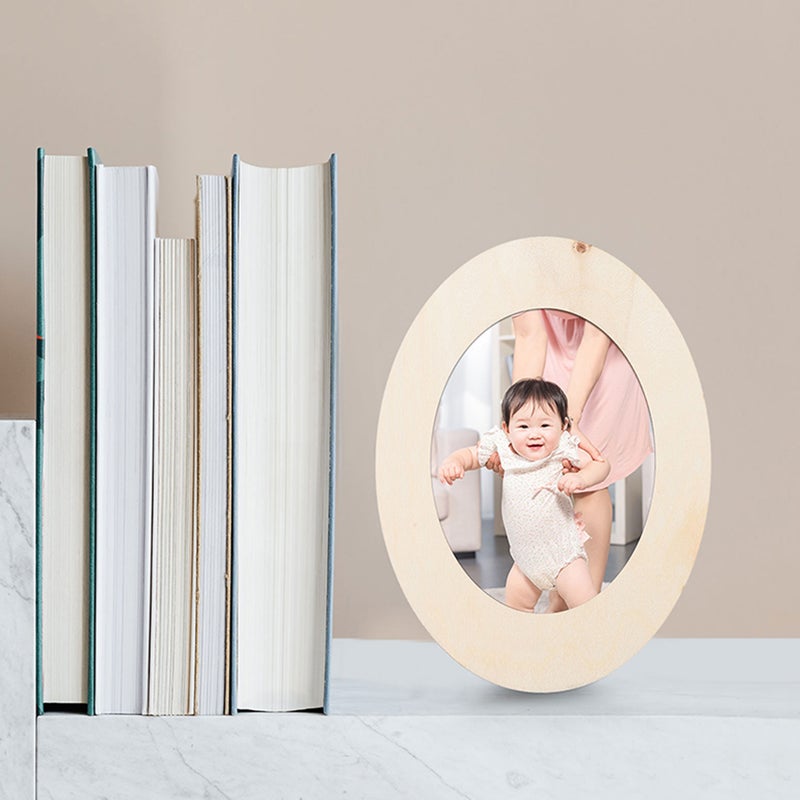 🏠 إطار صور مكتبي تصميم يدوي فني من خشب متين - Image 4