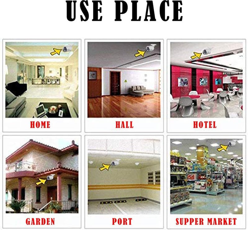 MX 4Pcs of Dummy Fake Simulated Infrared IR LED Sensor Black Bullet Security Camera (1 Channel) - Image 5