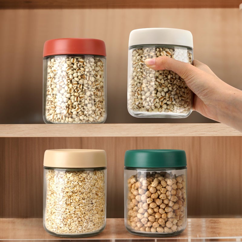 EONJOE 4-Pack Overnight Oats Containers with Lids 16oz Glass Mason Jars Meal Prep Salad Food Cereal Snacks Pudding Yogurt Storage - Image 5