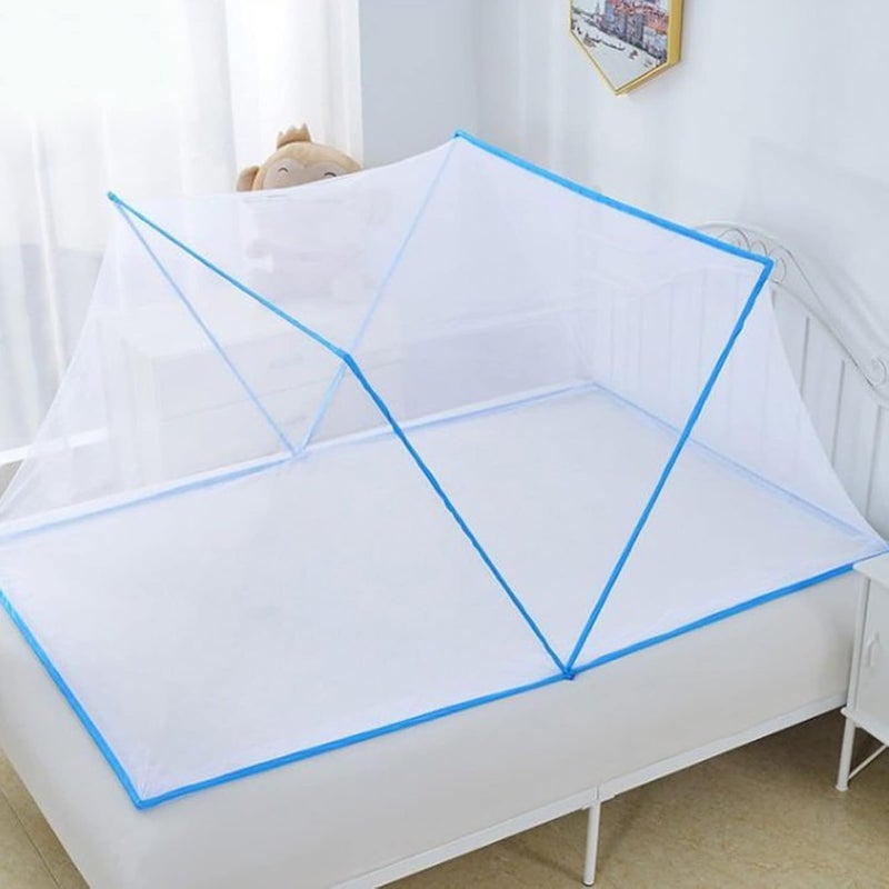 Baby Mosquito Net Tent Portable Folding Bed Tent Net in Room Easy to Store for Kids to Travel (Blue) - Image 3