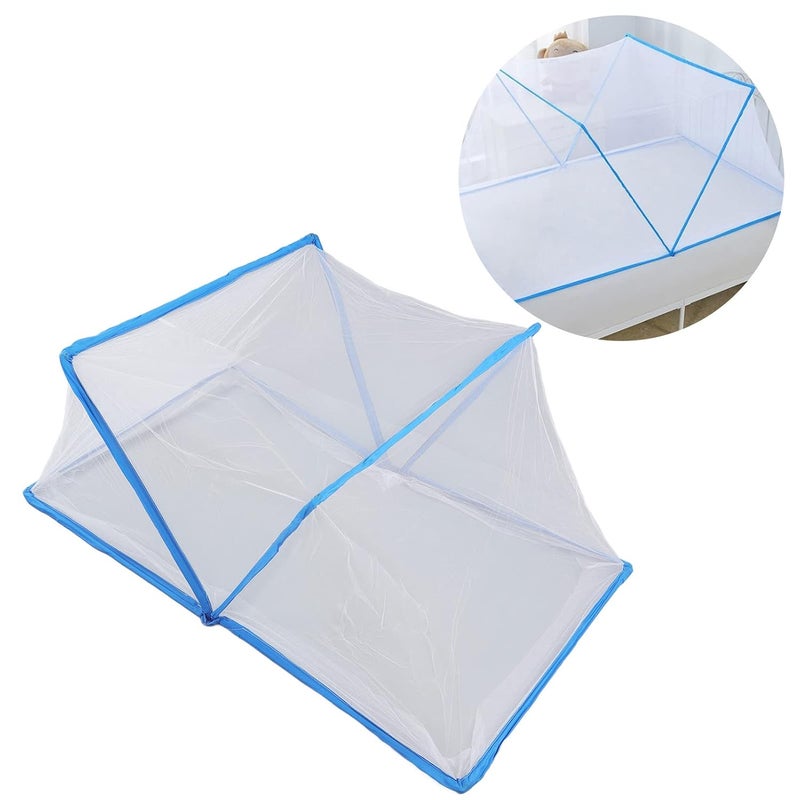 Baby Mosquito Net Tent Portable Folding Bed Tent Net in Room Easy to Store for Kids to Travel (Blue) - Image 2