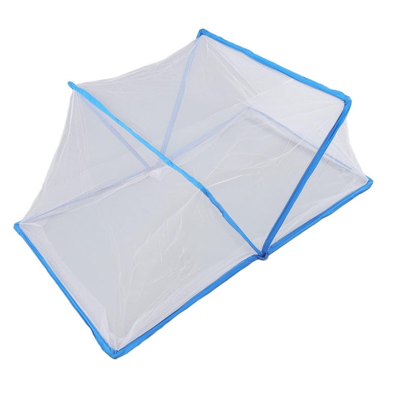 Baby Mosquito Net Tent Portable Folding Bed Tent Net in Room Easy to Store for Kids to Travel (Blue) - Image 1