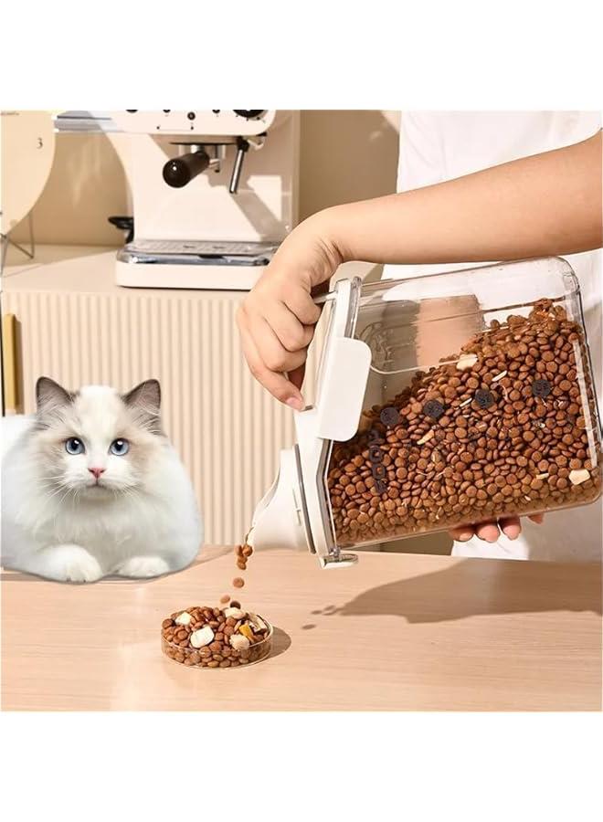 هوكور مجموعة حاويات حبوب مكونة من 3 قطع من ار سي كو، حاوية تخزين طعام محكمة الغلق وعالية الجودة بسعة 2.8 لتر / 2.8 كجم + كوب قياس، صندوق تخزين / موزع ارز بلاستيكي خالٍ من البيسفينول ايه - Image 4