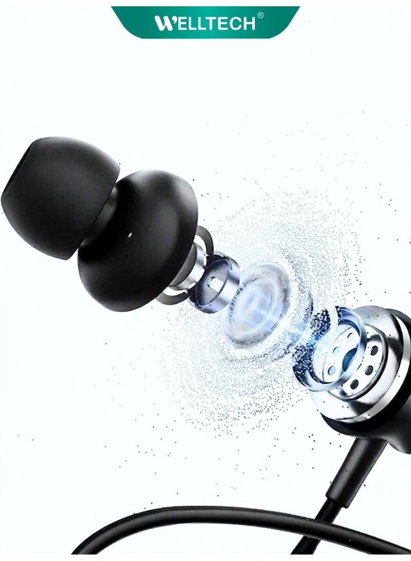 WELLTECH Lightning Earphones Wired Headphones with Mic Stereo Bass Noise Isolation Earbuds for iPhone iPad Compatible iOS Devices – WELLTECH HFD50 - Image 4