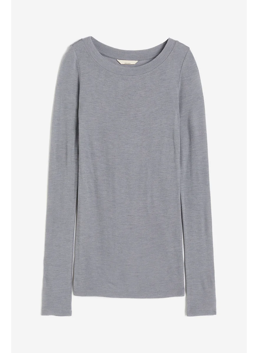 اتش اند ام Fitted Wool Top
