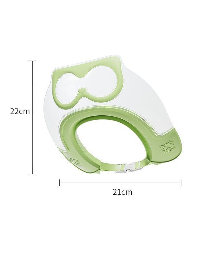 Aissiora Baby Shampoo Protection Soft Hat   Baby See-Through Shampoo Hat   Soft Silicone Water-Blocking Hat   Transparent Eye Protection   Double-Side Water Guide to Protect Ears   Adjustable Head Circumference   Reversible Wearing   Suitable for Children Aged 0-8 - Image 2