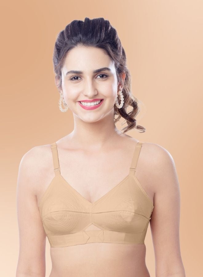 BRIDA Brida Women's Cotton Bra(Kavya Xtrasoft) & High-Waisted Panties Set(Petals)- (Colours & Print May Vary)  - Image 2