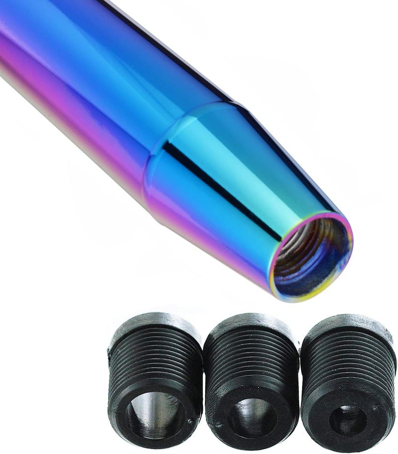 Abfer Long Shift Knob Car Gear Stick Weighted Shifter Knobs Extension Metal Shifting Lever Fit Most Manual Automatic Transmission Vehicle (Multicolor) - Image 5
