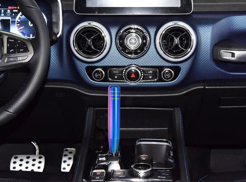 Abfer Long Shift Knob Car Gear Stick Weighted Shifter Knobs Extension Metal Shifting Lever Fit Most Manual Automatic Transmission Vehicle (Multicolor) - Image 3