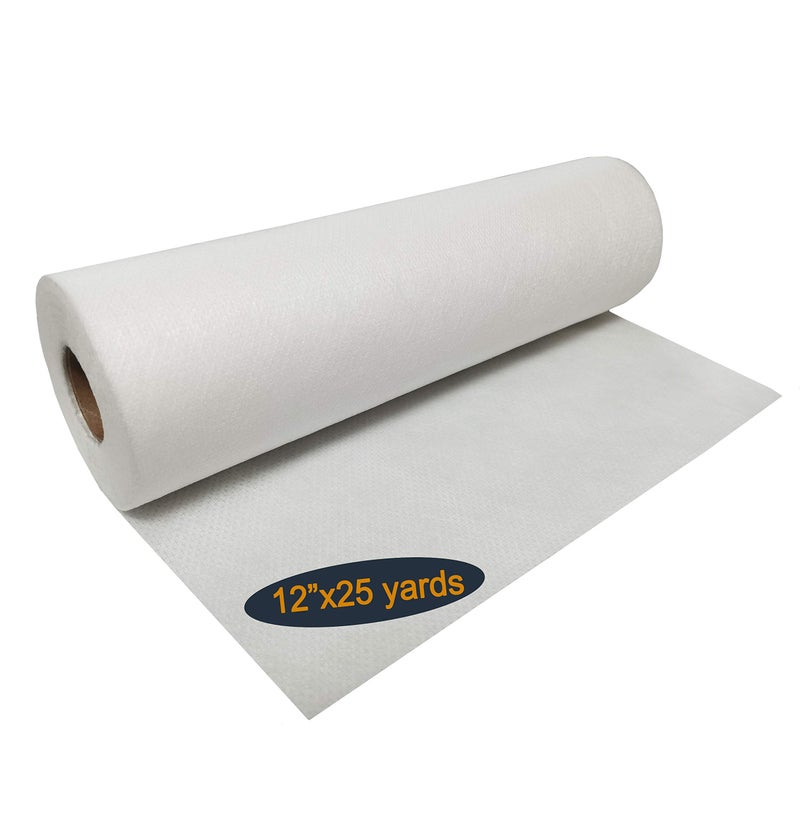 HimaPro No Show Cutaway Invisible Mesh Machine Embroidery Stabilizer Roll - Light to Medium Weight 1.8 Ounce(12 inch x 25 Yard) - Made of Embossed Nylon - Image 1