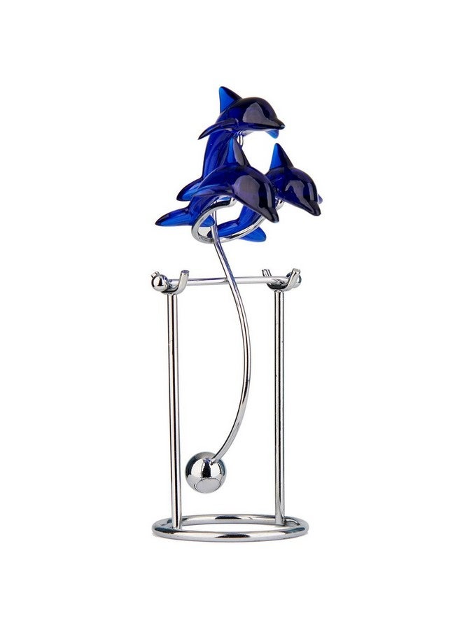 Sunnytech Dolphins Kinetic Art Balancing Decompression Toy Decompressive Science Psychology Home Office Decor Desk Decor Toy (Wj124 Hl05 Dolphins Toy) - Image 1