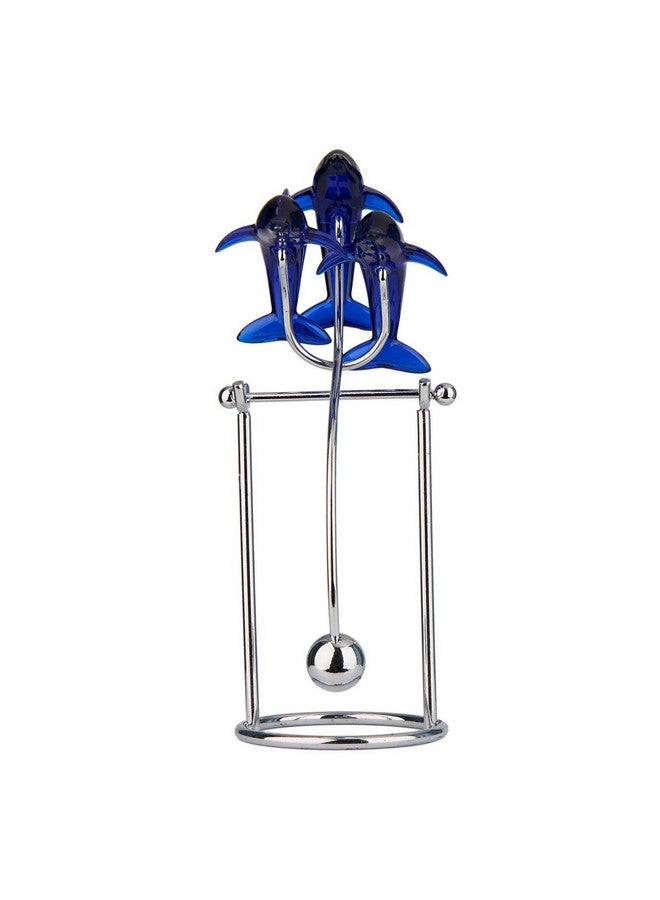 Sunnytech Dolphins Kinetic Art Balancing Decompression Toy Decompressive Science Psychology Home Office Decor Desk Decor Toy (Wj124 Hl05 Dolphins Toy) - Image 2